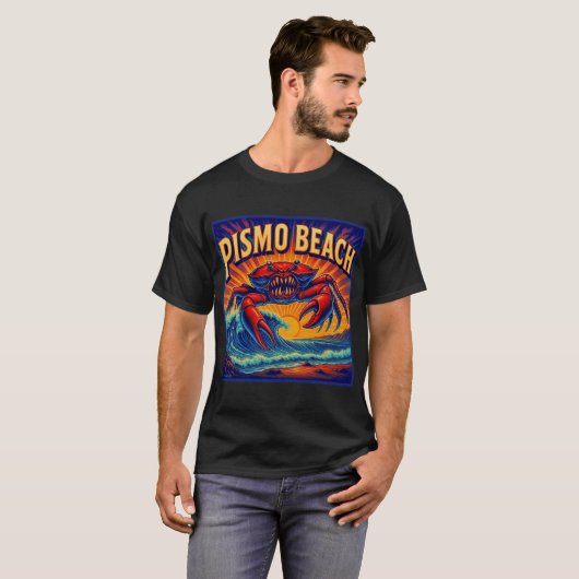 PISMO STRAND CRAB MONSTER T-SHIRT. T-Shirt (Vorne ganz)
