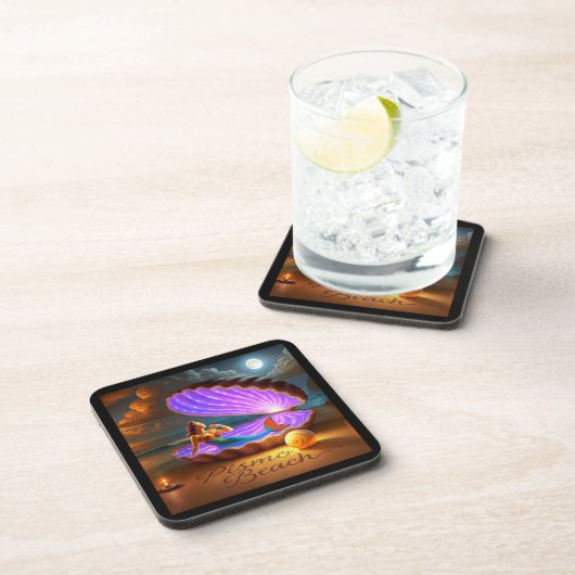 PISMO STRAND MERMAID. SERIE 1 NUMMER 2. GETRÄNKEUNTERSETZER (Rechte Seite)