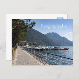 Pisogne und Iseo-See, Lombardei, Italien Postkarte