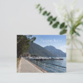 Pisogne und Iseo-See, Lombardei, Italien Postkarte (Stehend Vorderseite)