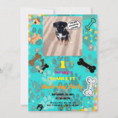Piss-etwas Bark-Day Bash! Personalisierter Geburts Einladung (Vorderseite)