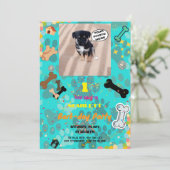 Piss-etwas Bark-Day Bash! Personalisierter Geburts Einladung (Stehend Vorderseite)