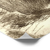 Pissarro - Bauernarbeit 1890 Poster (Ecke)