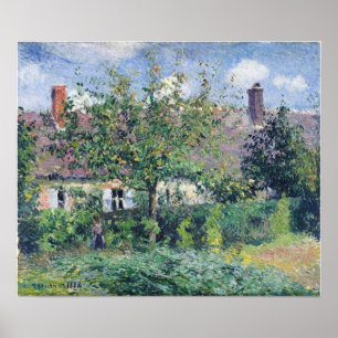 Pissarro - Bauernhaus in Eragny 1884 Poster
