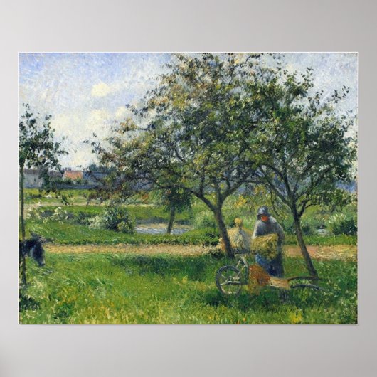 Pissarro - Bauernmaus Handkarpfengarten 1881 Poster (Vorne)