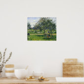 Pissarro - Bauernmaus Handkarpfengarten 1881 Poster (Küche)