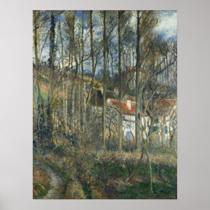 Pissarro - Boeufs Hill at L'Hermitage Poster