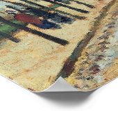 Pissarro - Boulevard Des Fosses Pontoise 1872 Poster (Ecke)