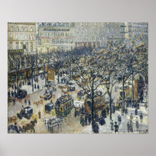 Pissarro - Boulevard Des Italiens Morning Sunlight Poster
