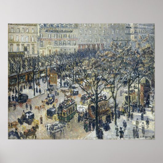Pissarro - Boulevard Des Italiens Morning Sunlight Poster (Vorne)