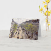 Pissarro - Boulevard Montmartre, Frühjahr Karte (Gelbe Blume)