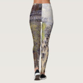 Pissarro - Boulevard Montmartre, Frühjahr Leggings (Rückseite)