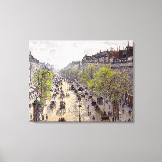 Pissarro - Boulevard Montmartre, Frühjahr Leinwanddruck (Vorderseite)