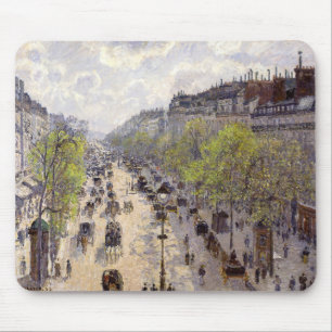 Pissarro - Boulevard Montmartre, Frühjahr Mousepad