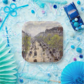 Pissarro - Boulevard Montmartre, Frühjahr Pappteller (Party)