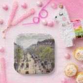 Pissarro - Boulevard Montmartre, Frühjahr Pappteller (Party)