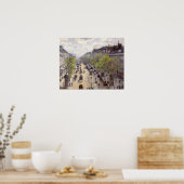 Pissarro - Boulevard Montmartre, Frühjahr Poster (Küche)