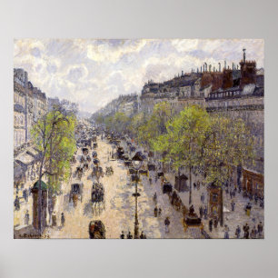 Pissarro - Boulevard Montmartre, Frühjahr Poster