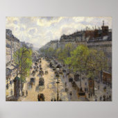 Pissarro - Boulevard Montmartre Frühjahr Poster (Vorne)