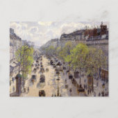 Pissarro - Boulevard Montmartre, Frühjahr Postkarte (Vorderseite)