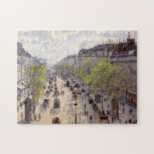 Pissarro - Boulevard Montmartre, Frühjahr Puzzle (Horizontal)