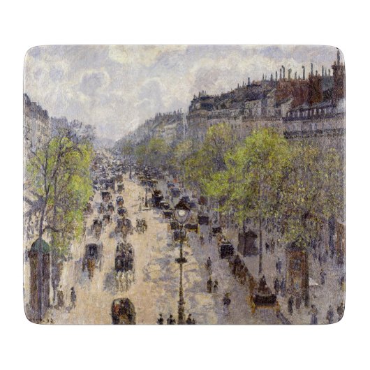 Pissarro - Boulevard Montmartre, Frühjahr Schneidebrett (Vorderseite)