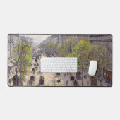Pissarro - Boulevard Montmartre, Frühjahr Schreibtischunterlage (Tastatur & Maus)