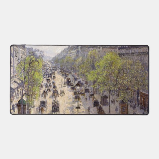 Pissarro - Boulevard Montmartre, Frühjahr Schreibtischunterlage (Vorderseite)