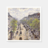 Pissarro - Boulevard Montmartre, Frühjahr Serviette (Vorderseite)