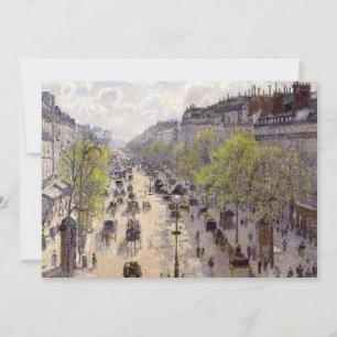 Pissarro - Boulevard Montmartre, Frühling Dankeskarte