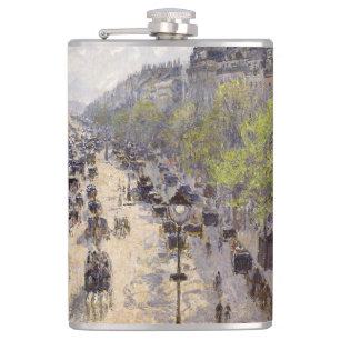 Pissarro - Boulevard Montmartre, Frühling Flachmann