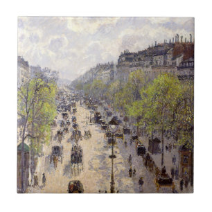 Pissarro - Boulevard Montmartre, Frühling Fliese