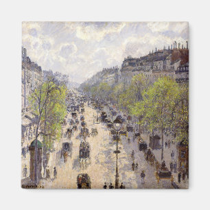 Pissarro - Boulevard Montmartre, Frühling Magnet