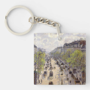 Pissarro - Boulevard Montmartre, Frühling Schlüsselanhänger