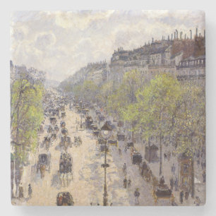 Pissarro - Boulevard Montmartre, Frühling Steinuntersetzer
