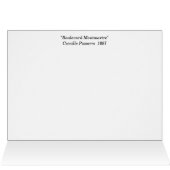 Pissarro Boulevard Montmartre Grußkarte (Innenansicht Horizontal (Oben))