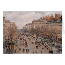 Pissarro Boulevard Montmartre Grußkarte