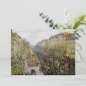 Pissarro - Boulevard Montmartre, Mardi Gras Einladung (Stehend Vorderseite)