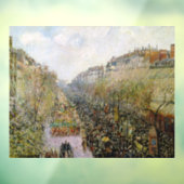 Pissarro - Boulevard Montmartre, Mardi Gras Fensteraufkleber (Blatt 3)