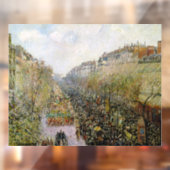 Pissarro - Boulevard Montmartre, Mardi Gras Fensteraufkleber (Blatt 2)