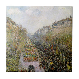 Pissarro - Boulevard Montmartre, Mardi Gras Fliese