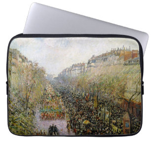 Pissarro - Boulevard Montmartre, Mardi Gras Laptopschutzhülle