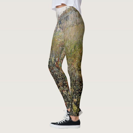 Pissarro - Boulevard Montmartre, Mardi Gras Leggings (Links)