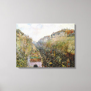 Pissarro - Boulevard Montmartre, Mardi Gras Leinwanddruck
