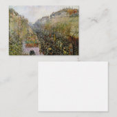 Pissarro - Boulevard Montmartre, Mardi Gras Mitteilungskarte (Vorne/Hinten)