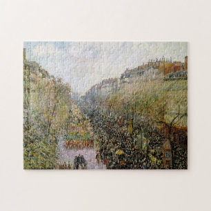 Pissarro - Boulevard Montmartre, Mardi Gras Puzzle