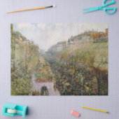 Pissarro - Boulevard Montmartre, Mardi Gras Seidenpapier (Basteln)