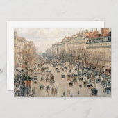 Pissarro - Boulevard Montmartre, Nachmittagssonne Dankeskarte (Vorne/Hinten)