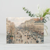 Pissarro - Boulevard Montmartre, Nachmittagssonne Einladung (Stehend Vorderseite)