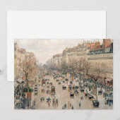 Pissarro - Boulevard Montmartre, Nachmittagssonne Einladung (Vorne/Hinten)